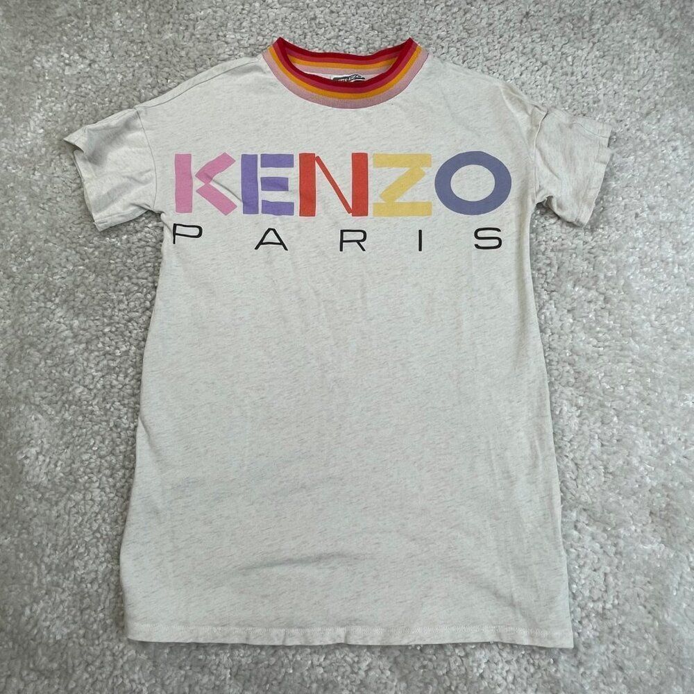 KENZO Paris Kids Girls Logo T-Shirt Size 10